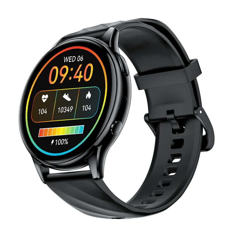 KUMI GW5 Smart Watch 1.39" HD Display Fitness Tracker IP68 Waterproof Heart Rate SpO2 Monitor 100+ Sports Modes black Official standard United States Sad8556c794744aae852295853d76f0d6v Red, White and Blue Products Store